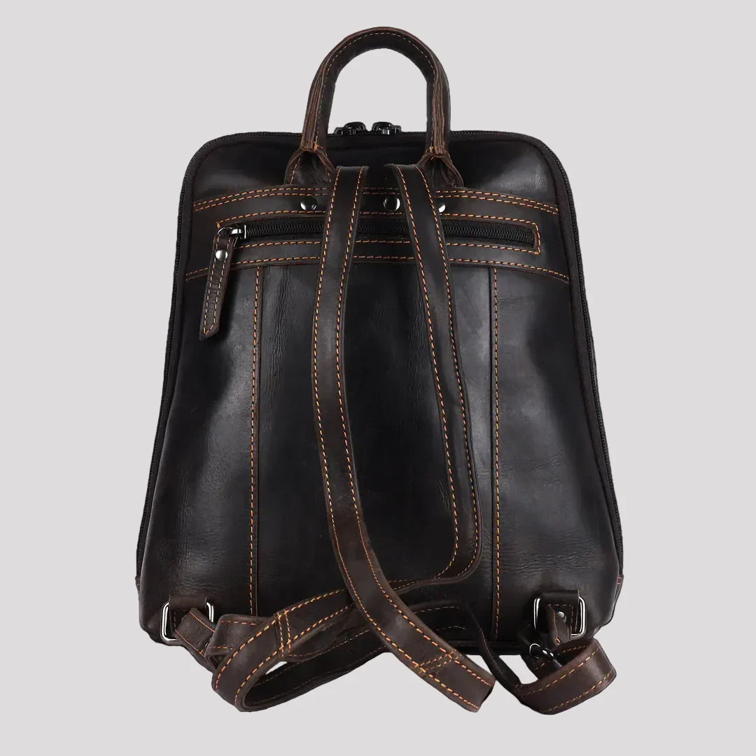 Greenwood Leather Women’s Classic Leather Backpack