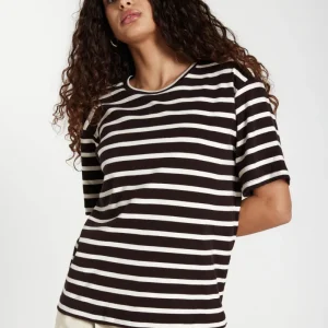 IguanuraBBBasic tee - Brown stripe